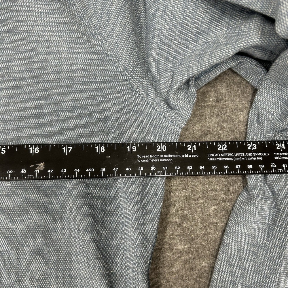 Lululemon Slitstream Long Sleeve Crew Sweater Mens M Blue Pullover Vented - Picture 6 of 11